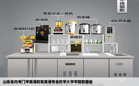 山东省内专门学英语的有英语专业的学大学学院有哪些