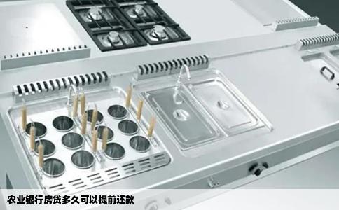 农业银行房贷多久可以提前还款