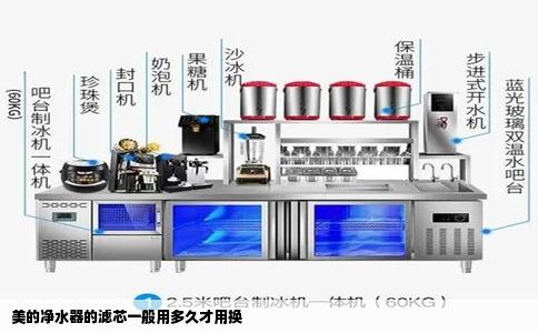 美的净水器的滤芯一般用多久才用换