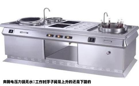 奔腾电压力锅无水焗工作时浮子阀是上升的还是下降的