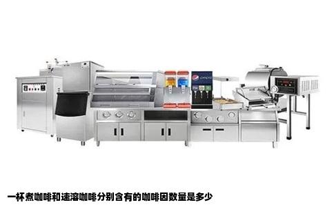 一杯煮咖啡和速溶咖啡分别含有的咖啡因数量是多少