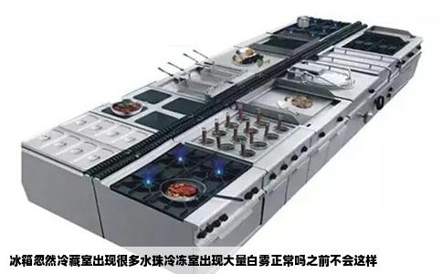冰箱忽然冷藏室出现很多水珠冷冻室出现大量白雾正常吗之前不会这样