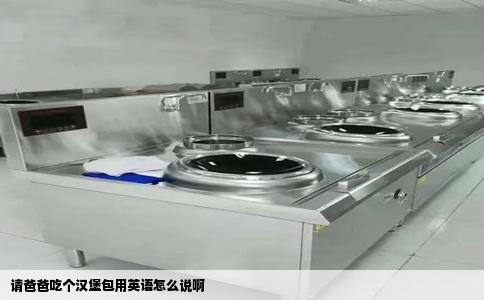 请爸爸吃个汉堡包用英语怎么说啊