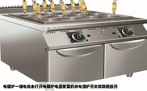 电磁炉一通电尚未打开电磁炉电源家里的总电保护开关就跳闸拆开