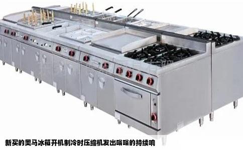 新买的奥马冰箱开机制冷时压缩机发出嗡嗡的持续响