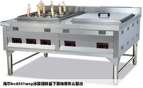 海尔bcd551wsy冰箱保鲜最下面抽屉怎么取出