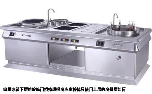 家里冰箱下层的冷冻门绣掉想把冷冻室停掉只使用上层的冷餐层如何