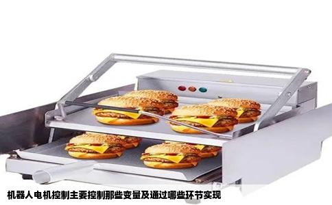 机器人电机控制主要控制那些变量及通过哪些环节实现