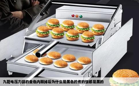 九阳电压力锅的金色内胆掉后为什么是黑色的煮的饭都是黑的