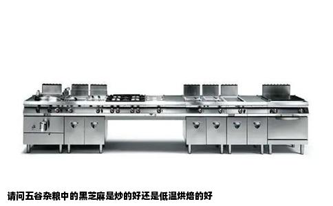 请问五谷杂粮中的黑芝麻是炒的好还是低温烘焙的好